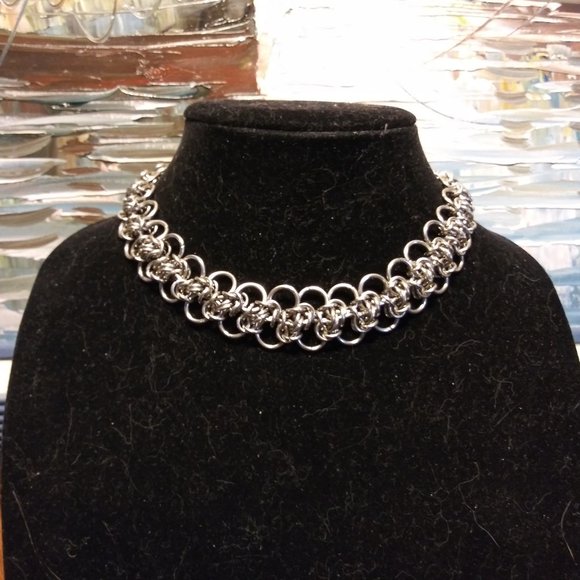 **SALE PRICE** Byzantine Matrix Chain Mail Necklace - Picture 1 of 9
